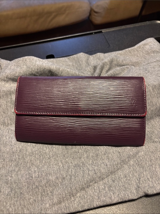 Louis Vuitton Handbags - Louis Vuitton Epi Plum Textured Leather Wallet